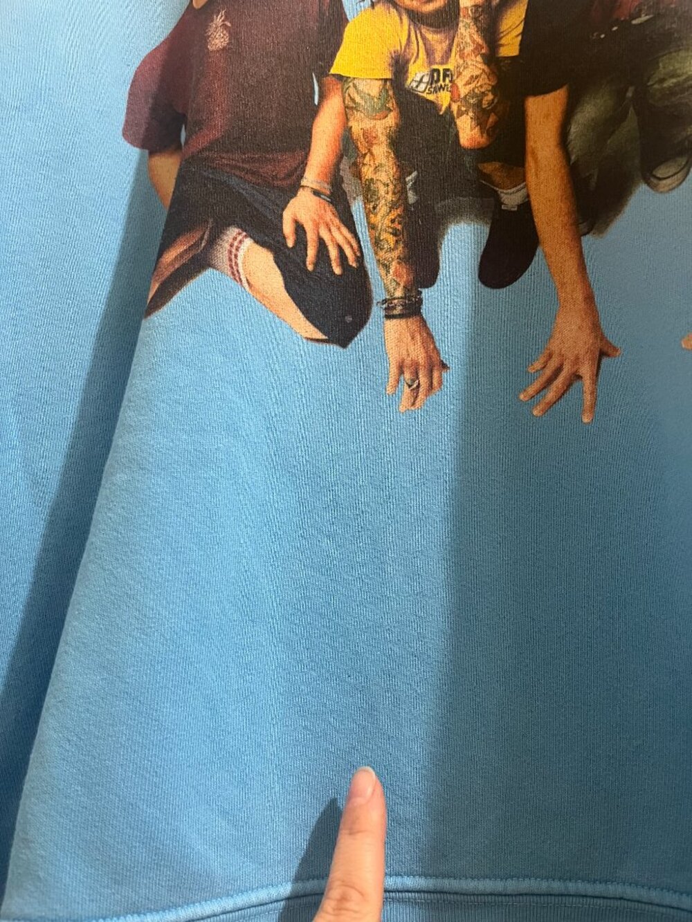 Daydreamer Blink 182 Photo Oversized Crew Sweatshirt - Picture 9 of 12